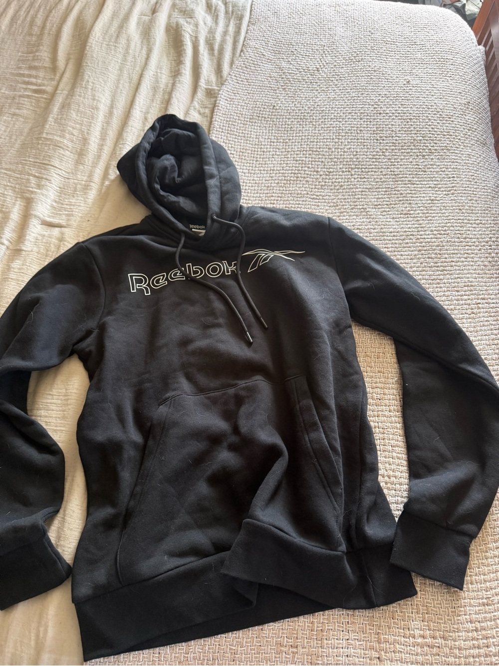 Reebok Men’s Black Logo Hoodie